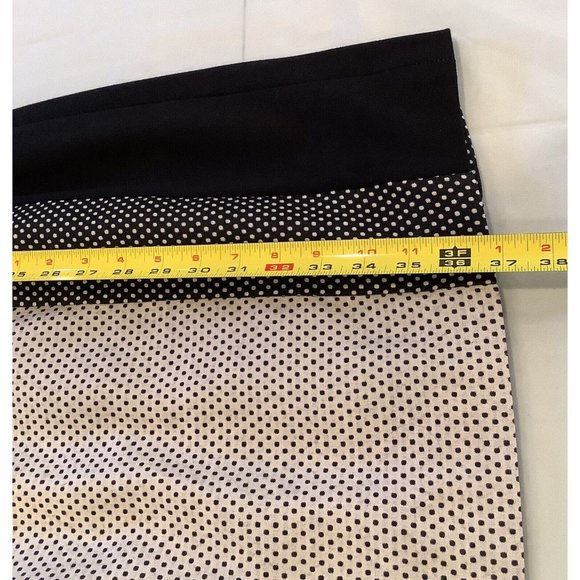 Yoana Baraschi Anthropologie Dress Size 12 Black Ivory Colorblock Sleeveless - Picture 8 of 10